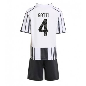 Juventus Federico Gatti #4 Hjemmebanetrøje Børn 2025-26 Kortærmet (+ Korte bukser)